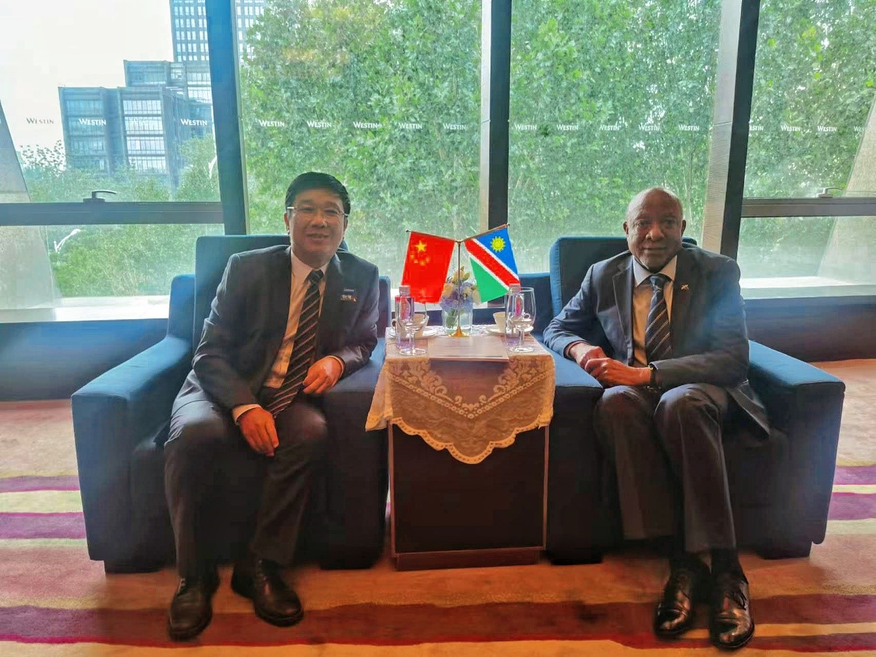 中非合作论坛期间388vip太阳资源 董事长王平卫拜会三国总统